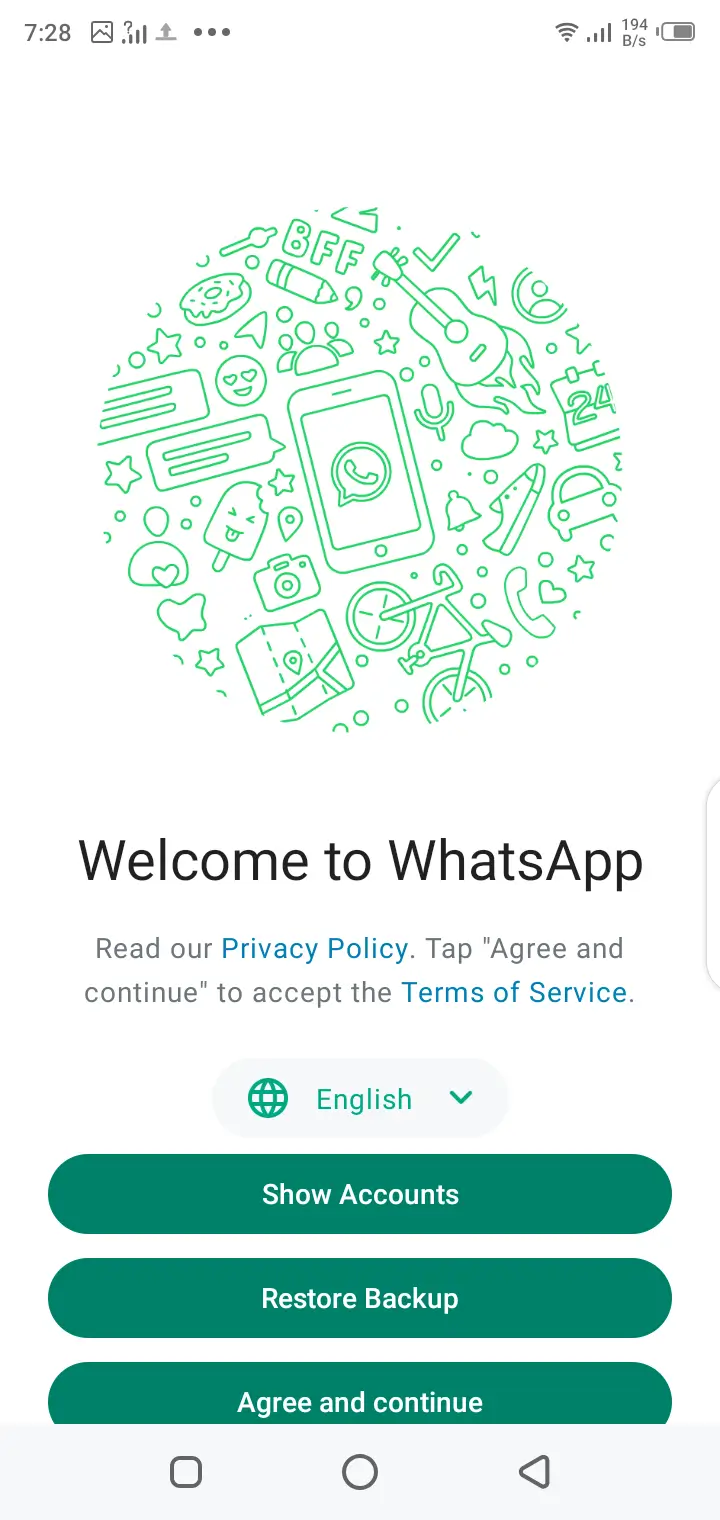 Screenshot of Pink WhatsApp