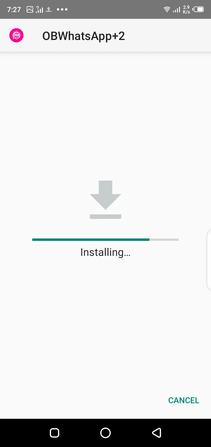Screenshot of Pink WhatsApp Android