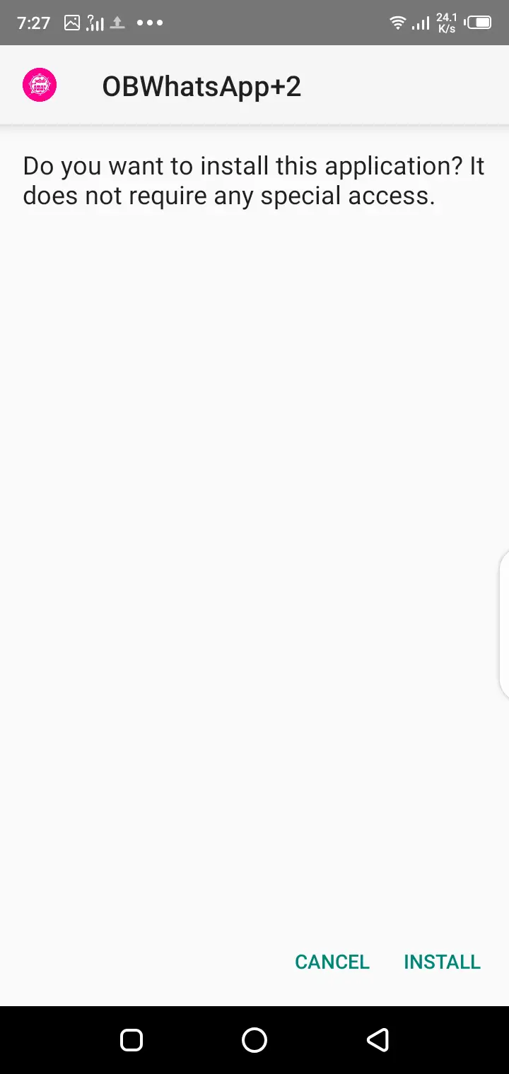 Screenshot of Pink WhatsApp APK